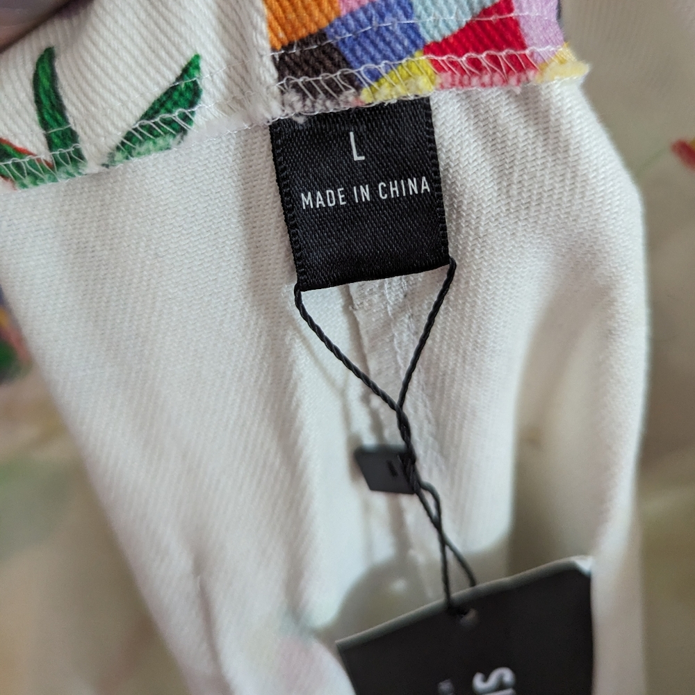 Patterned White Jeans - Picture 4 of 4